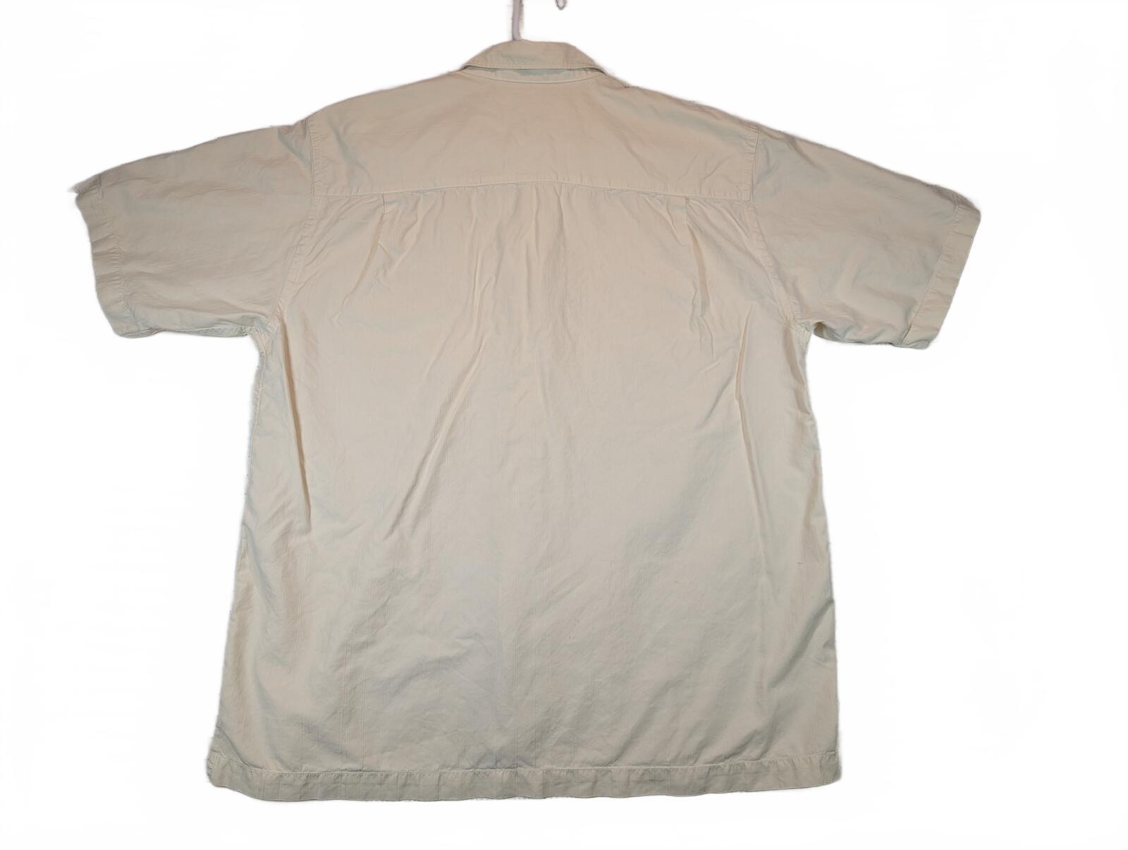 Tommy Bahama Silk Cotton Embroidered Floral Camp Shirt Button Front Mens Large - Image 3