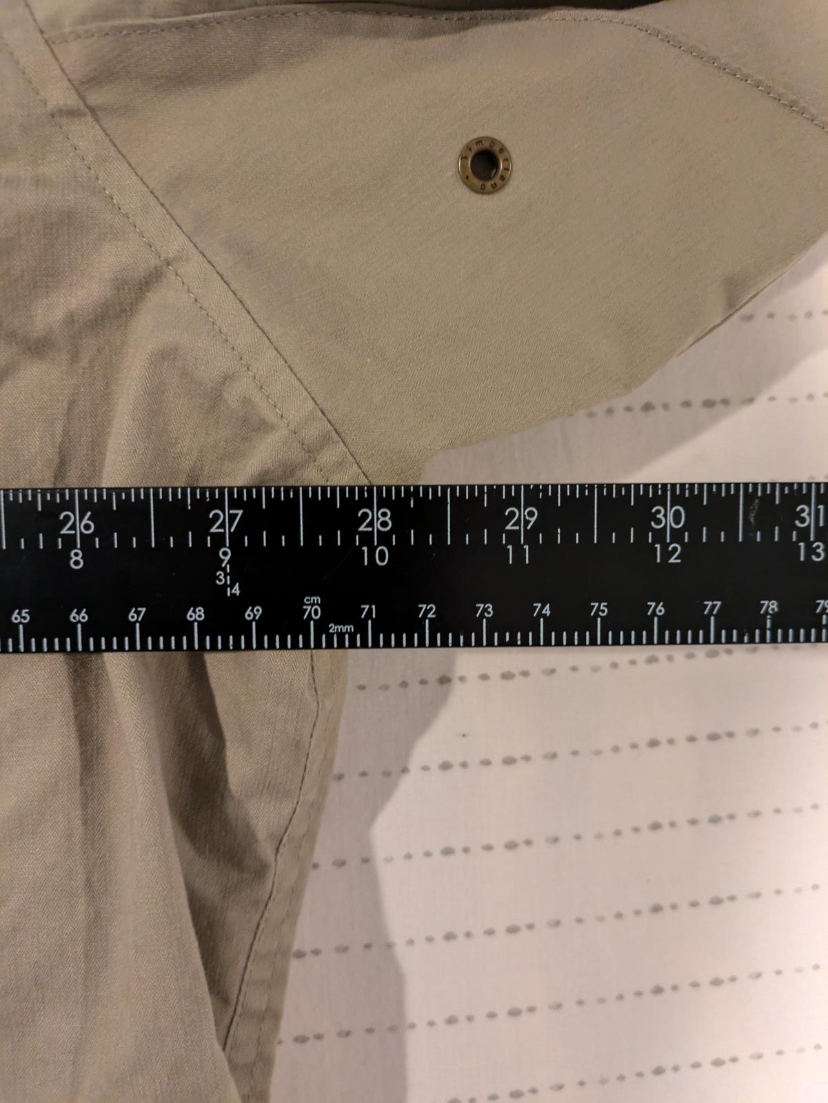 Timberland Weathergear Khaki Field Jacket Leather Collar Button Up Mens XL 1998 - Image 8