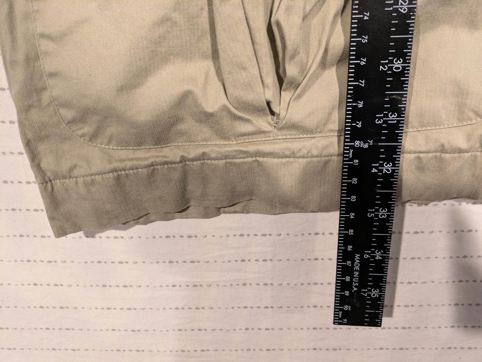 Timberland Weathergear Khaki Field Jacket Leather Collar Button Up Mens XL 1998 - Image 9