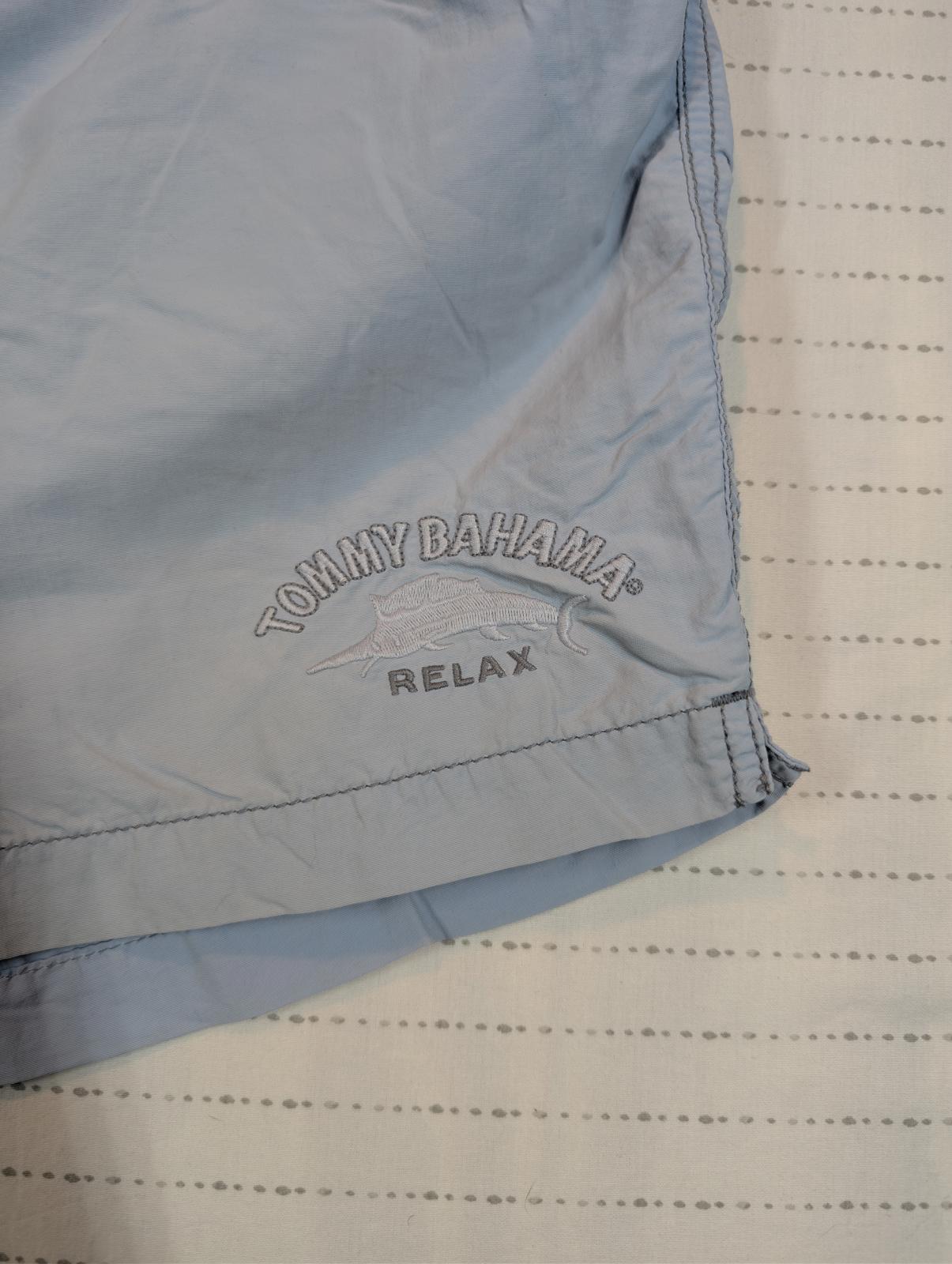 Tommy Bahama Relax Swim Trunks Cargo Shorts Mens XL Blue Nylon - Image 4